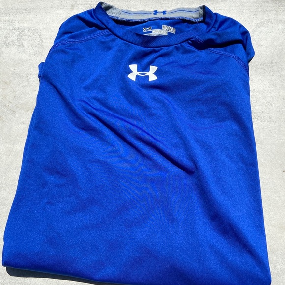 Under Armour HeatGear Long Sleeve- Navy Blue - Picture 3 of 3